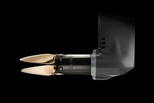 Flexofold 2 Blade Composite for Saildrive - side view picture