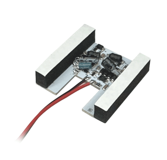 Universal Matrix Red/White LED array circuit board with wires, designed for dome lights and dual color modes.