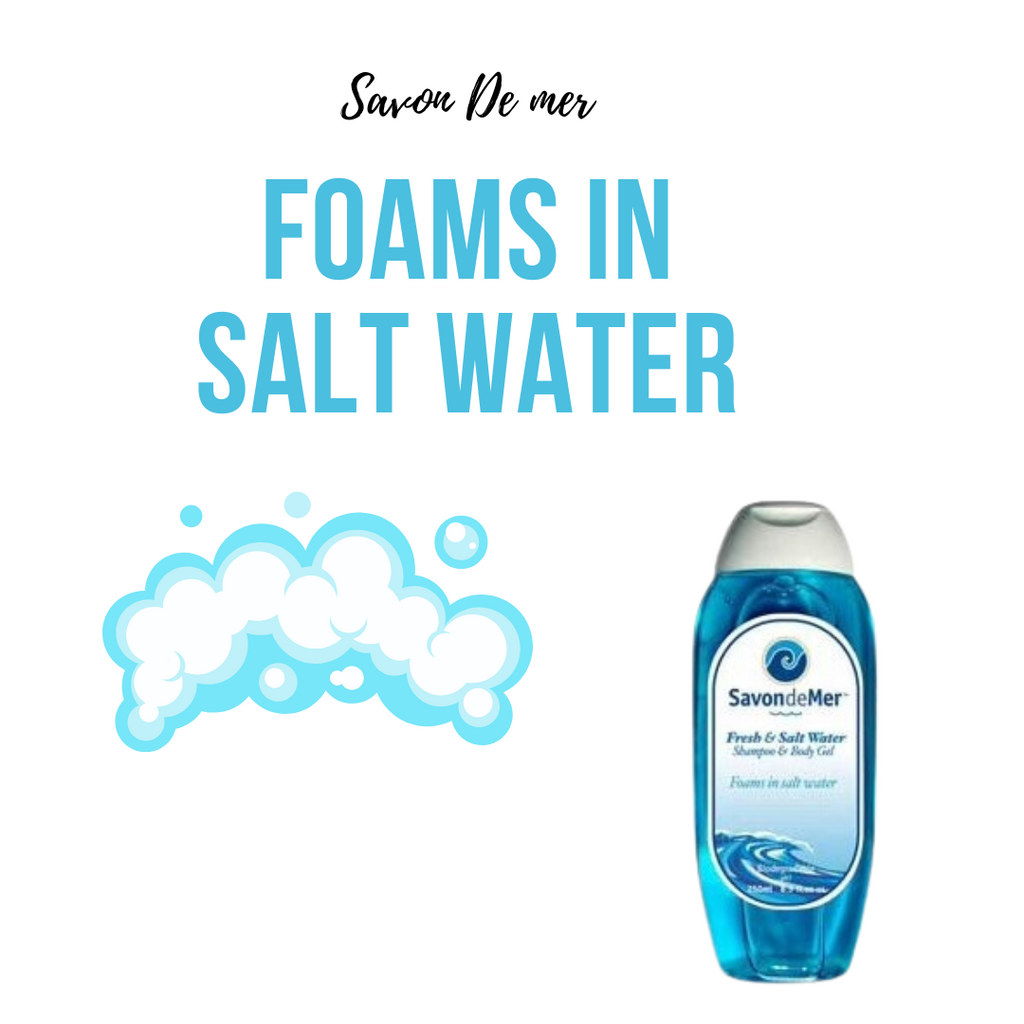 Shampoo that foams in salt water!