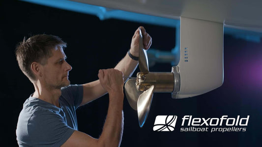 Install Flexofold Prop on a sailboat with the propeller ready for fitting