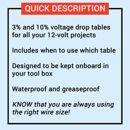 12 Volt Wiring Size Chart