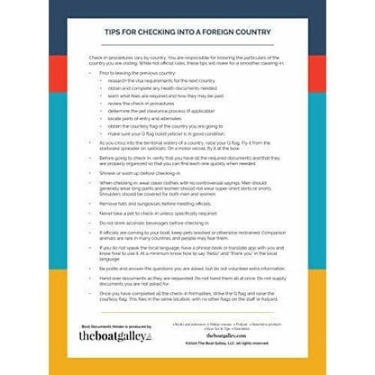 Boat Documents Organizer