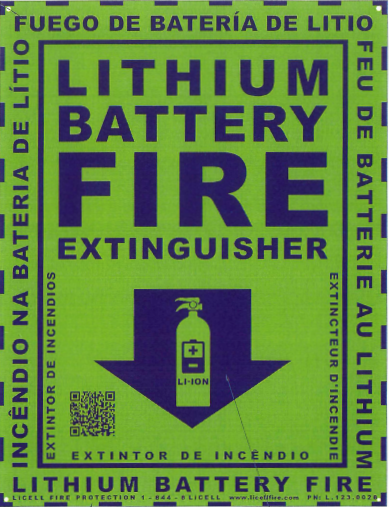 LiCell Instruction Signage