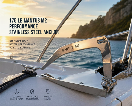 Ancre Mantus en acier inoxydable M2 Performance de 175 livres