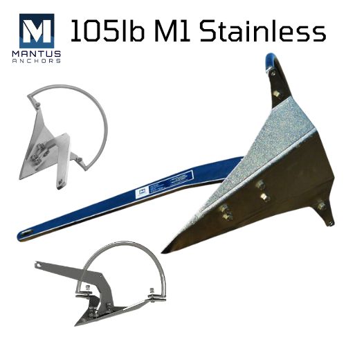 Stainless Mantus Anchor is a reliable and durable choice for anchoring boats in various marine conditions. Its stainless steel construction, along with its efficient design, makes it a popular option among boaters who prioritize performance and longevity in their anchoring equipment.