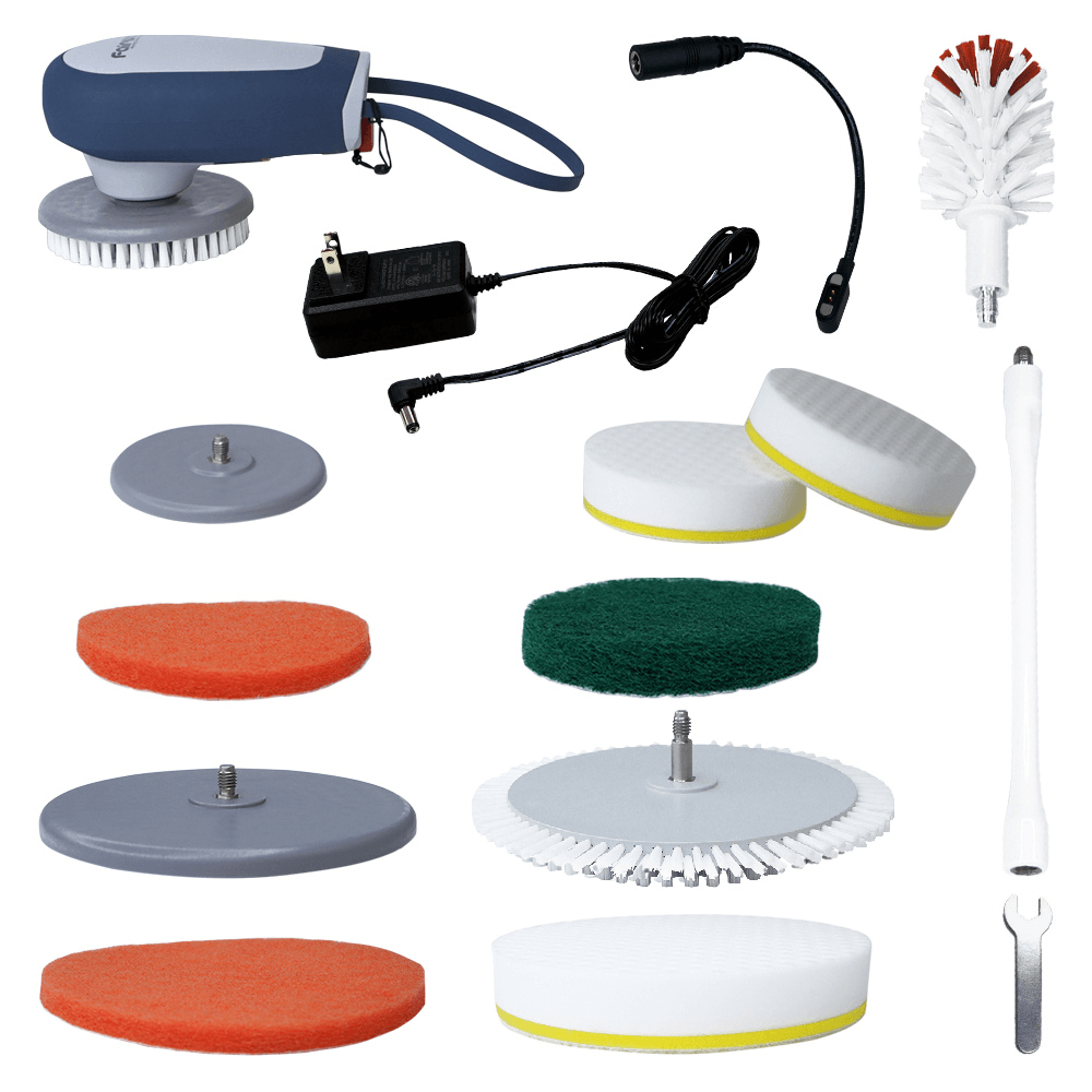 Sea Scrubber - above and BELOW the waterline hull scrubber parts and attachments for effective cleaning.