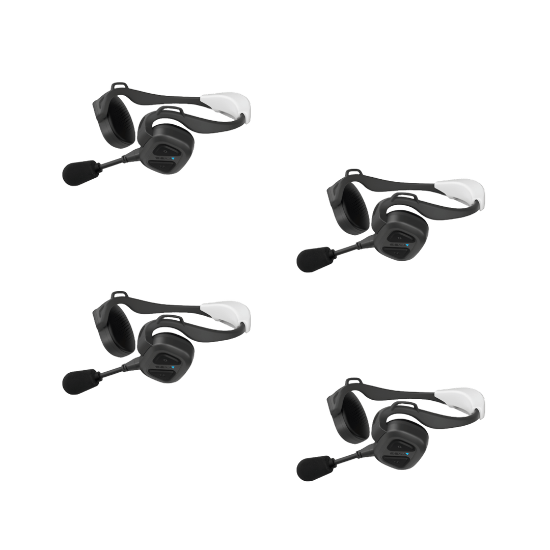 Sena NautiTalk Bosun quad pack with four waterproof floating Mesh headsets