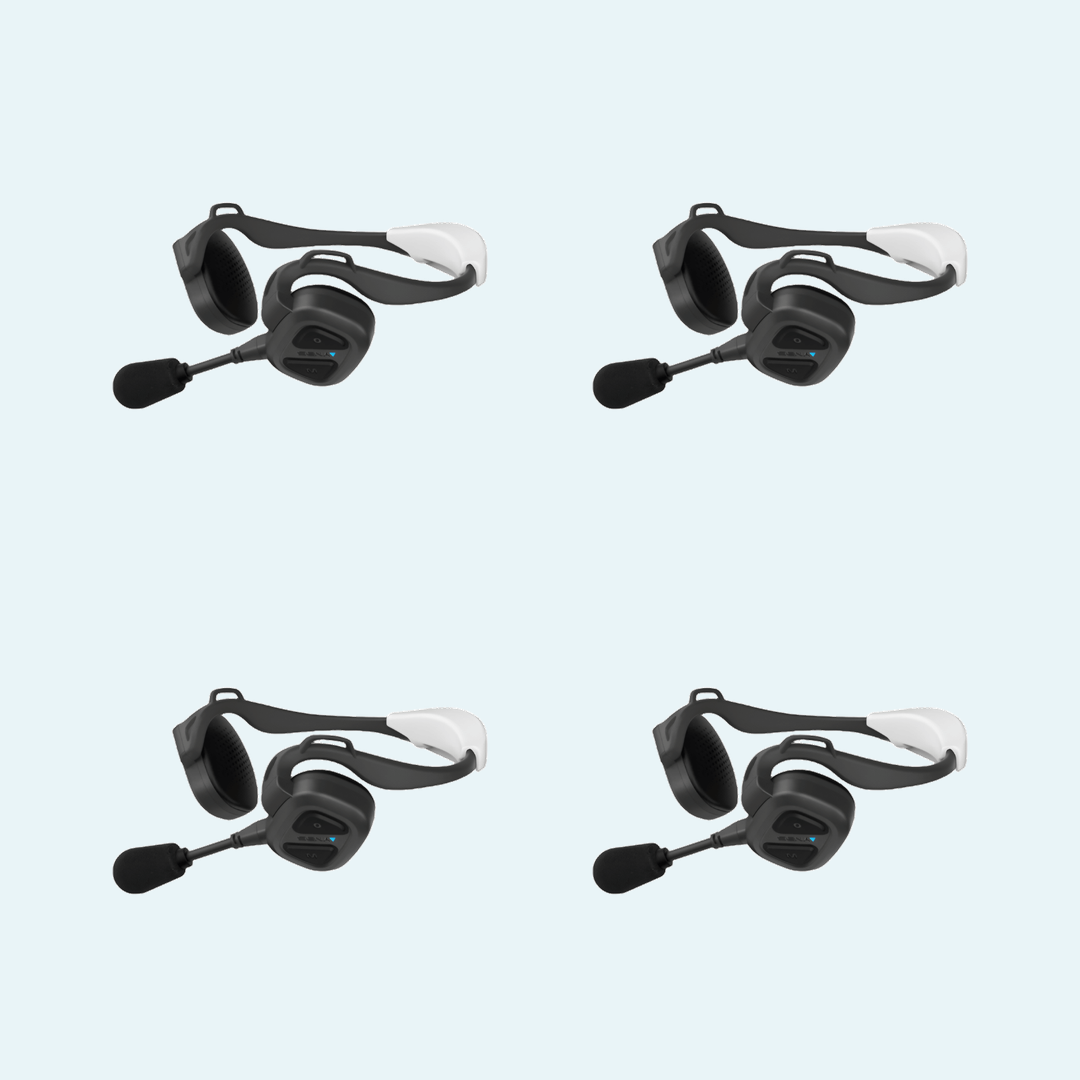 Sena NautiTalk Bosun waterproof floating Mesh headsets quad pack product view in set of 4