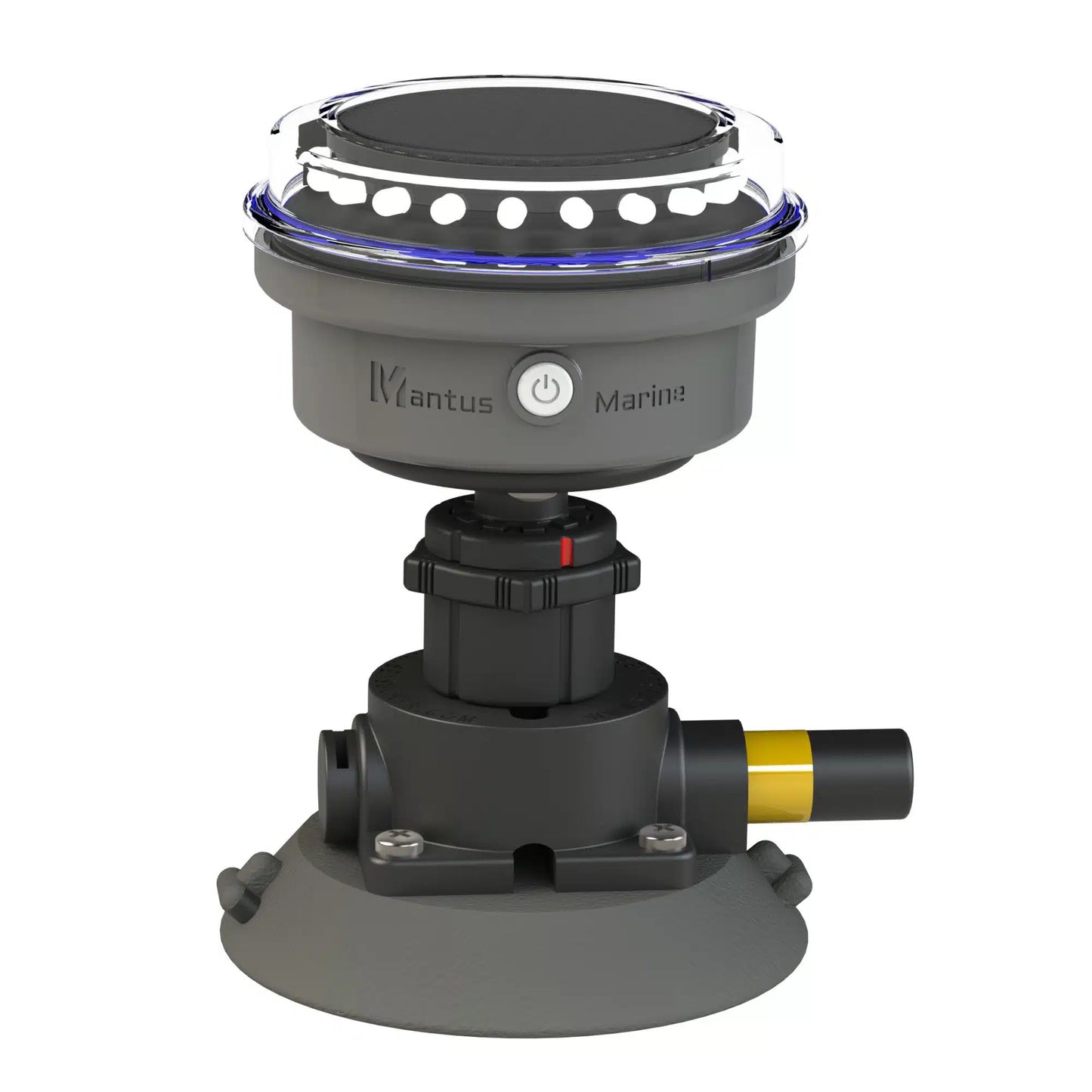 Mantus all-white navigation light with removable SeaSucker mount