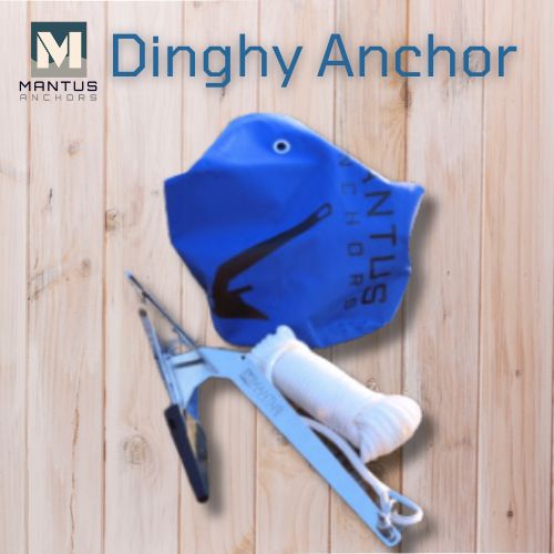 A dinghy anchor is a small anchor specifically designed for use with dinghies or small boats.