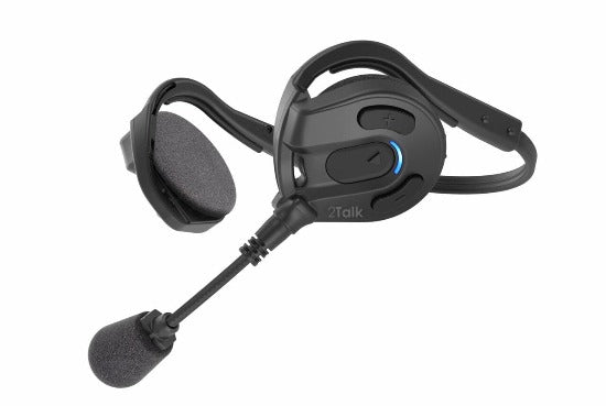 Image of single Sena bluetooth headset  showing volume switches