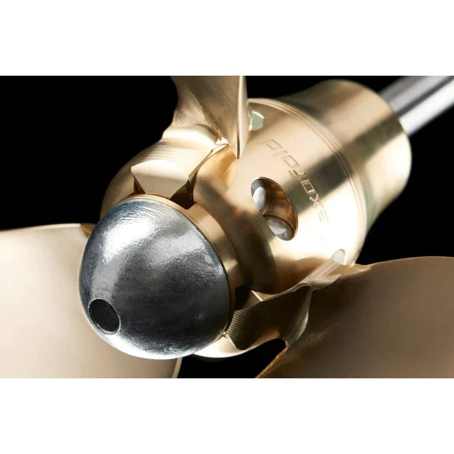 Flexofold 3 Blade Propeller - Folding Prop  picture of the zinc up close