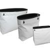 Open Rope Bags for Sailboats in various sizes with black interiors by Outils Oceans.