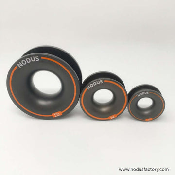 Nodus FrD10, FrD14 and FrD20 dynamic duralumin friction rings in a size lineup