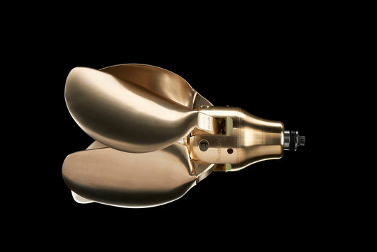 FlexOfold 4 Blade Folding Propeller for Sailboats - shaft mount view